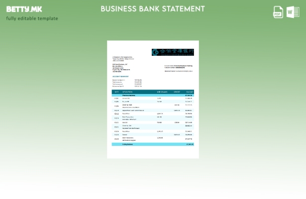 модерен стил Изјава за организација на Тајванската Кооперативна банка Шаблон Wor